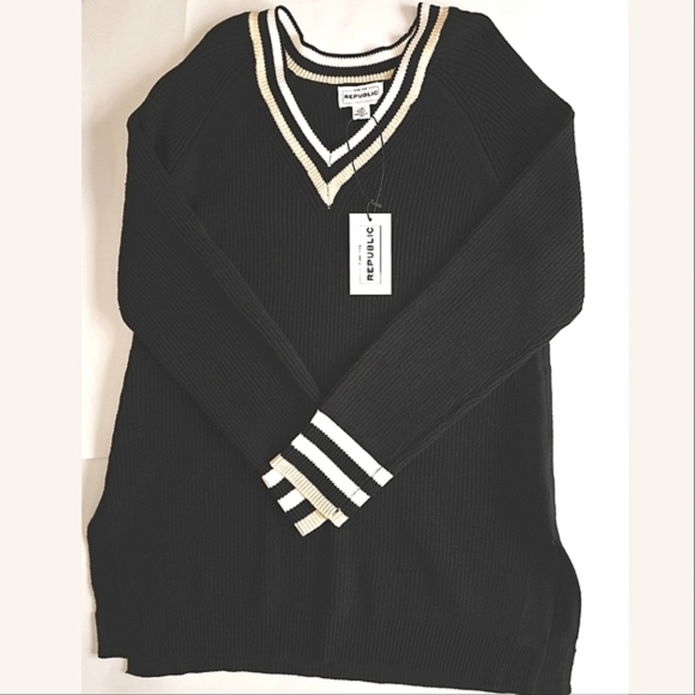 For The Republic Varsity Ribbed Sweater - Picture 2 of 10